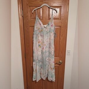 H&M Pastel Floral Sundress in Mint, Pink & Yellow